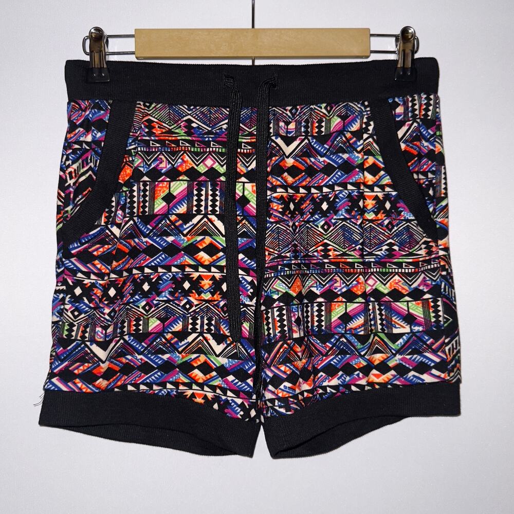 Linda Michael Aztec Tribal Print Shorts women’s 1X/2X - Comfy Stretch Loungewear